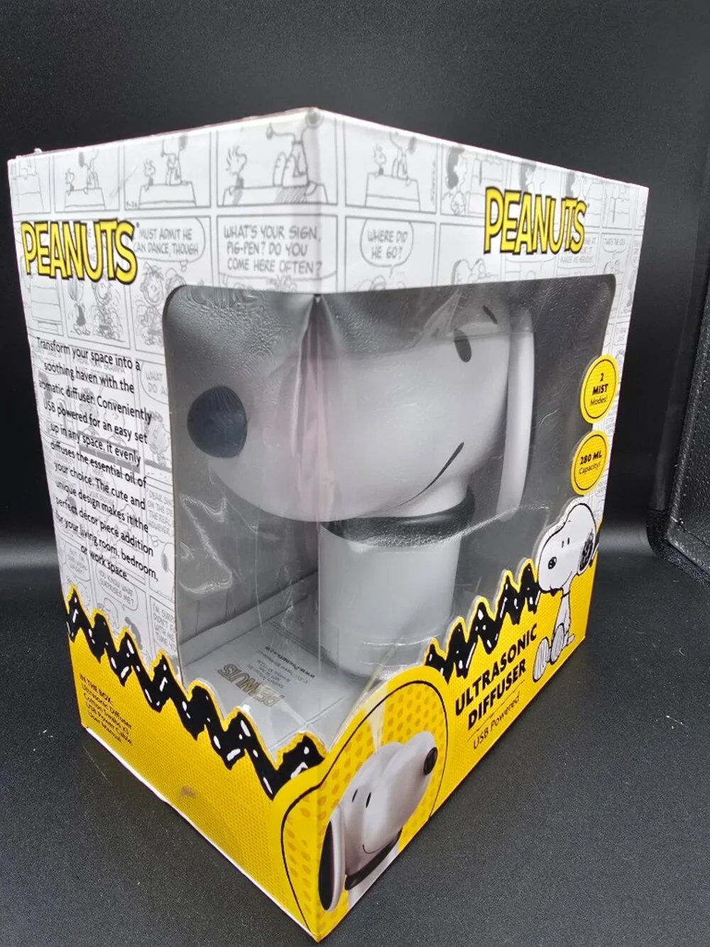 Peanuts Snoopy Ultrasonic Diffuser 280ml – NIB – NEW